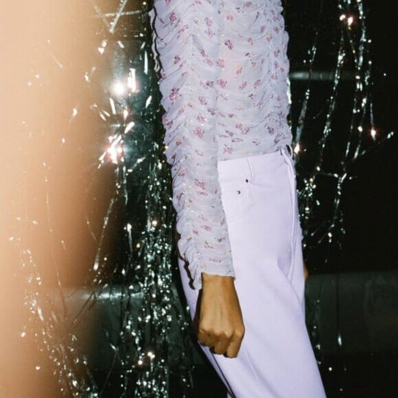 Zara Faux Leather Straight Leg Pants XS - Picture 4 of 8